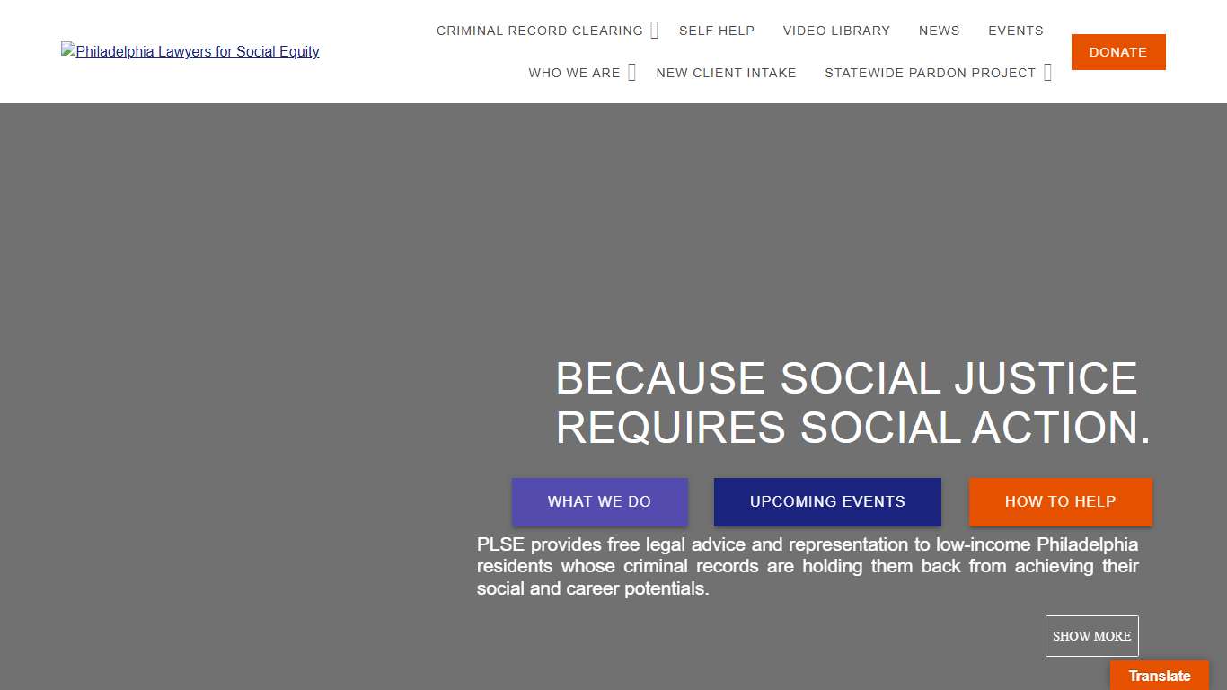 Front Page — Philadelphia Lawyers for Social Equity